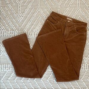 Flare corduroy pants